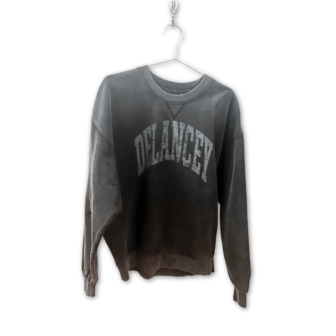 delancey nyc vintage style varsity sweatshirt